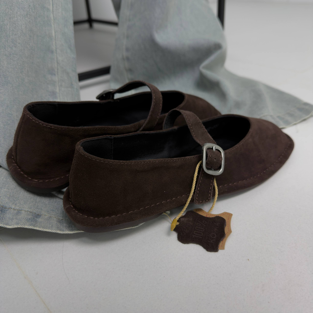 Туфли женские натуральная кожа артикул 6167-20 цвет "тёмно-коричневый"