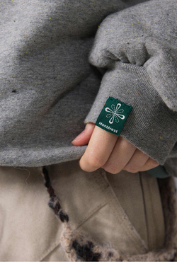 Свитшот Nothomme Monterest Retro Mountain-Inspired Speckled Fleece Crewneck Sweatshirt