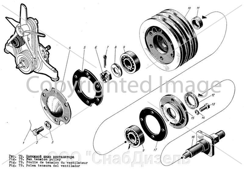 Шкив натяжной 1Д6 СБ 514-106