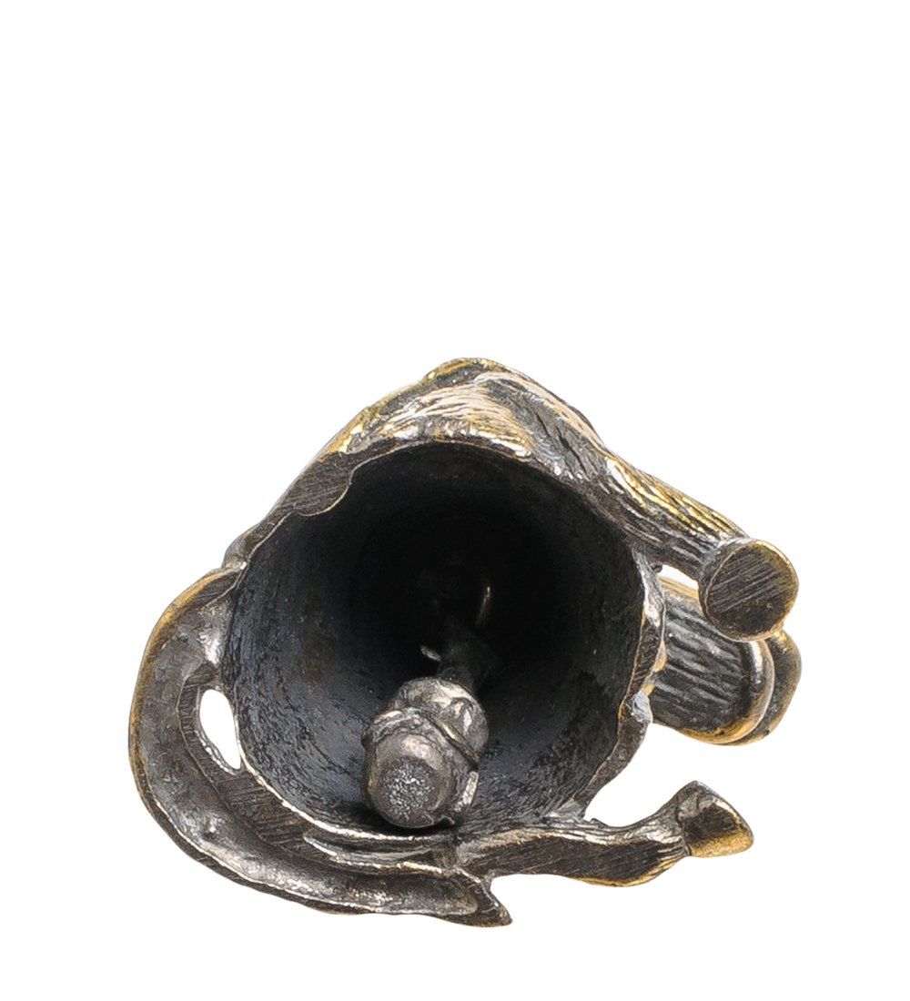 AM-1550 Колокольчик «Тетя Лошадь» (латунь, янтарь)