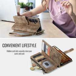 Многофункциональный чехол-кошелек CaseMe 3 in 1 Matte Wallet для Samsung Galaxy S26+