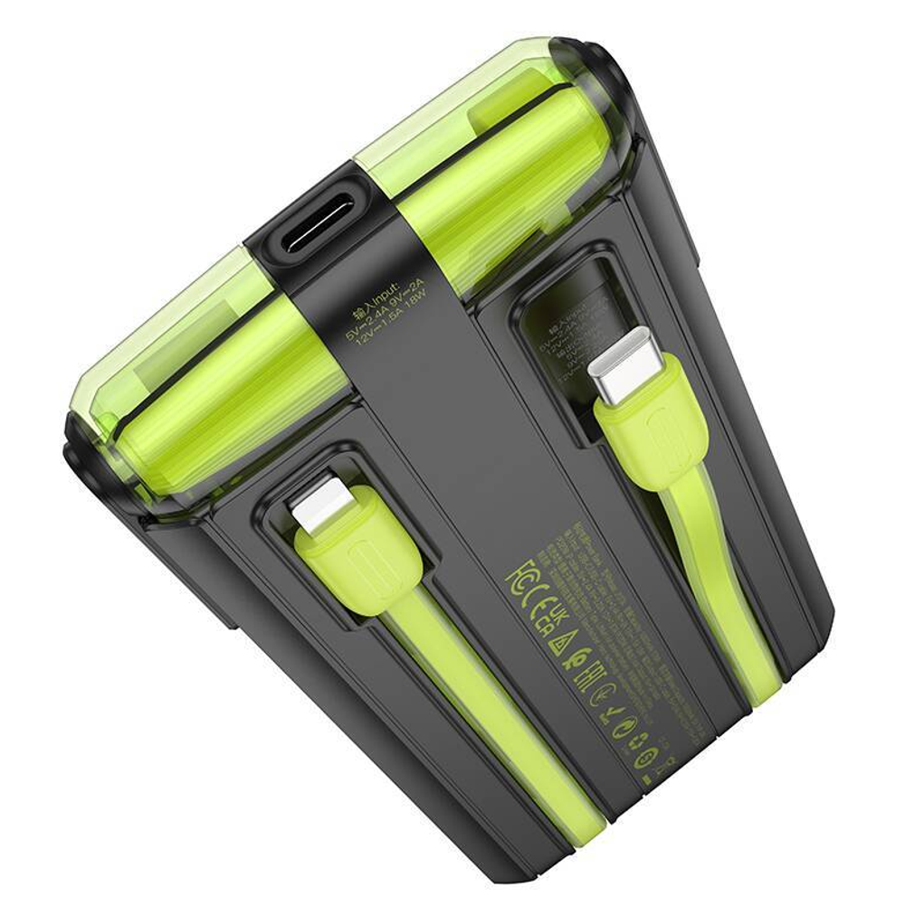 Внешняя АКБ Hoco J127 10000mAh Two Cable
