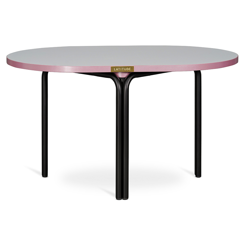 Столик кофейный ror, 75х50 см, черный/серый/розовый