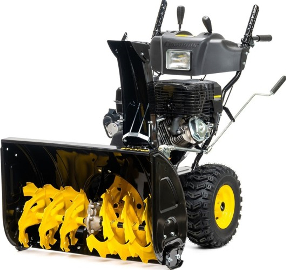 Снегоуборщик бензиновый электростартер выброс 15 м CHAMPION ST1376E