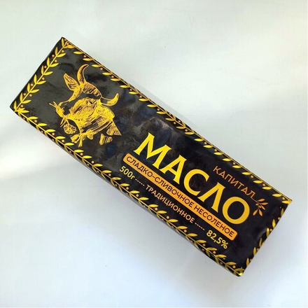 Масло сливочное 82,5% традиционное "Капитал" 5 кг