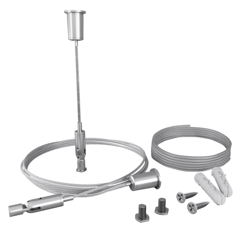 Комплект подвесовMaytoni для радиусного профиля 2м с проводом питания ALM-3535R-PE-2M