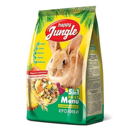 HAPPY JUNGLE Корм для кроликов 0,9 кг