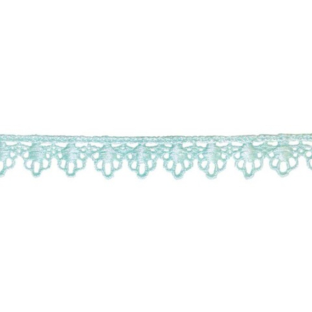 Кружево плетеное, ш. 1,8 см, голубой