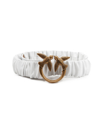 Кожаный ремень LOVE RUFFLE H4 Pinko - белый(100824 A0F2)