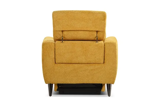 Кресло-реклайнер с электроприводом Jasper, желтое
