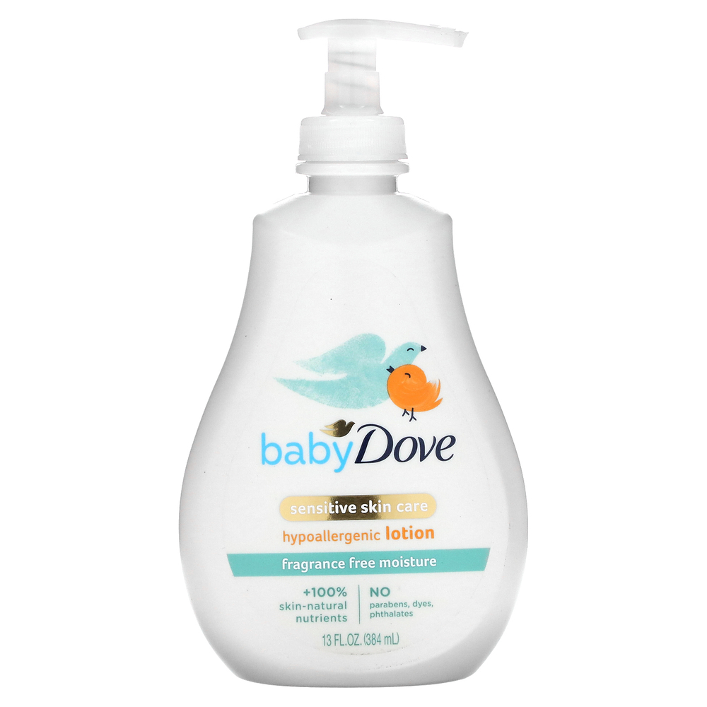 Dove, детский увлажняющий лосьон, для чувствительной кожи, без запаха, 384 мл (13 жидк. унций)