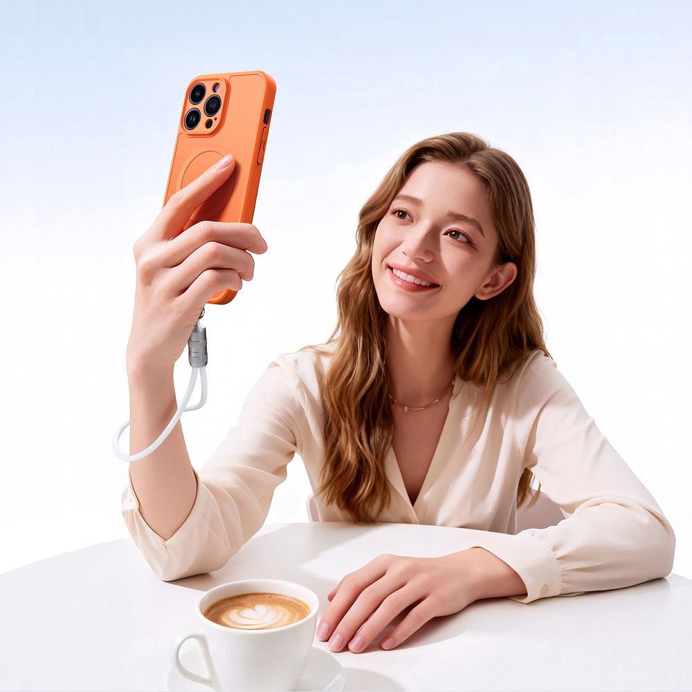 Кабель со съемным ремешком, разъемом USB-C на Lightning, быстрая зарядка 27W, длина 30см, белый цвета, серия LCBA Series от Dux Ducis