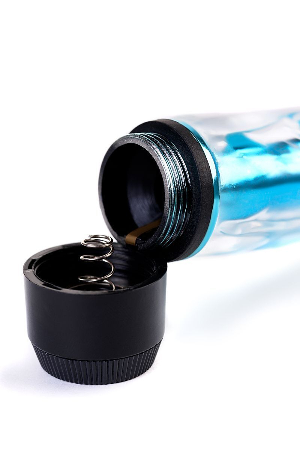 Классический вибратор TOYFA Trio Vibe голубого цвета - 18 см. (Цвет: голубой)