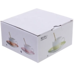 Чайная пара «Жемчужный блеск» (кружка 180мл, блюдце, ложка) голубой