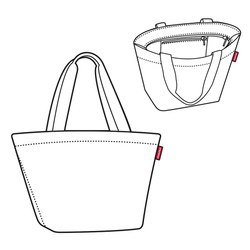 Сумка shopper m glencheck red