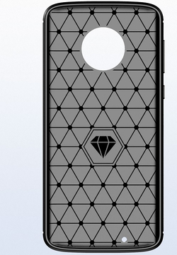 Чехол для Motorola Moto G6 цвет Black (черный), серия Carbon от Caseport