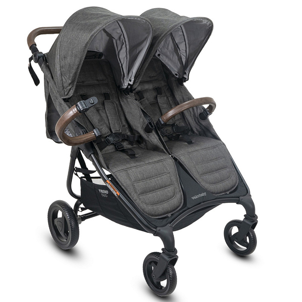 Детская прогулочная коляска для двойни Valco baby Snap Duo Trend Charcoal