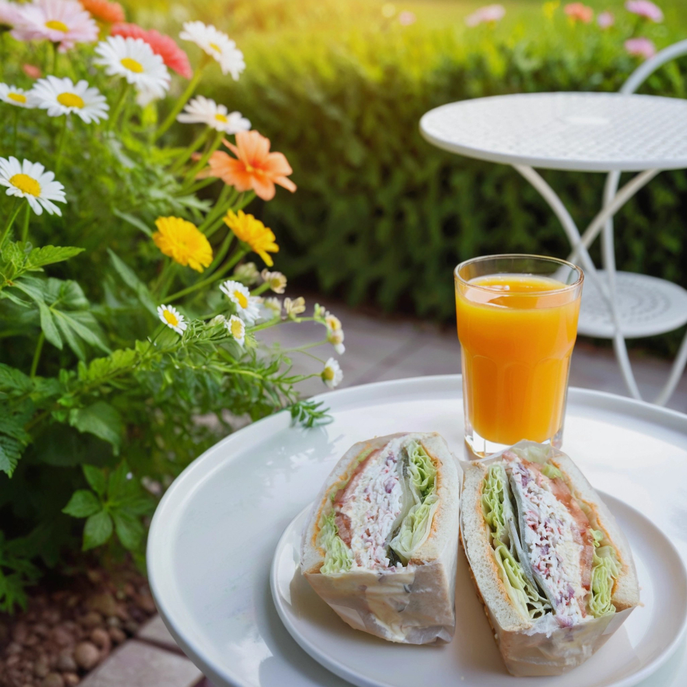 Сэндвич "снежный краб" по-корейски