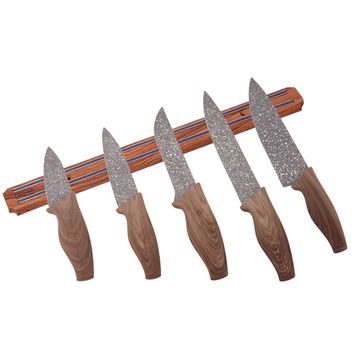 Держатель магнитный для ножей 48 см. Kamille КМ 1055-1056 под дерево