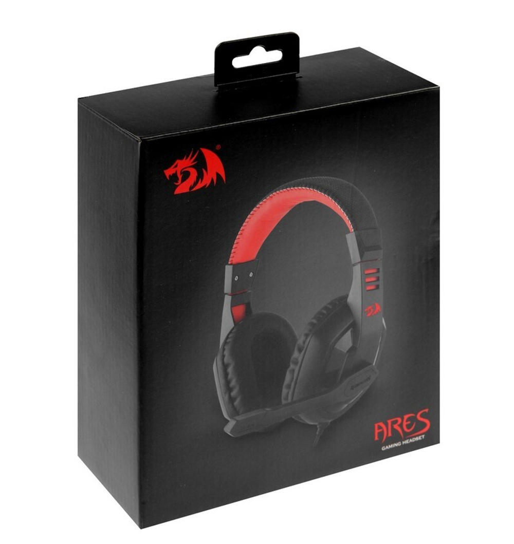 Игровая гарнитура DEFENDER Ares кабель 2.0м (красно-черный)