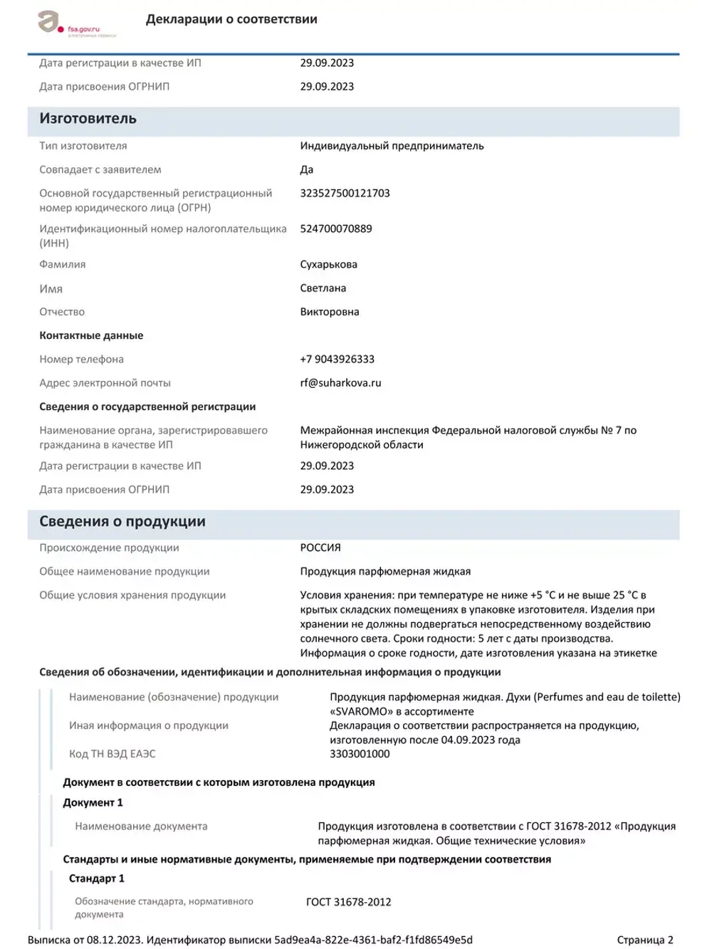 Духи по мотивам Молекула 02 Эсцентрик
