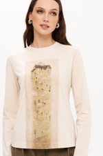 23394 Лонгслив женский (бежевый)