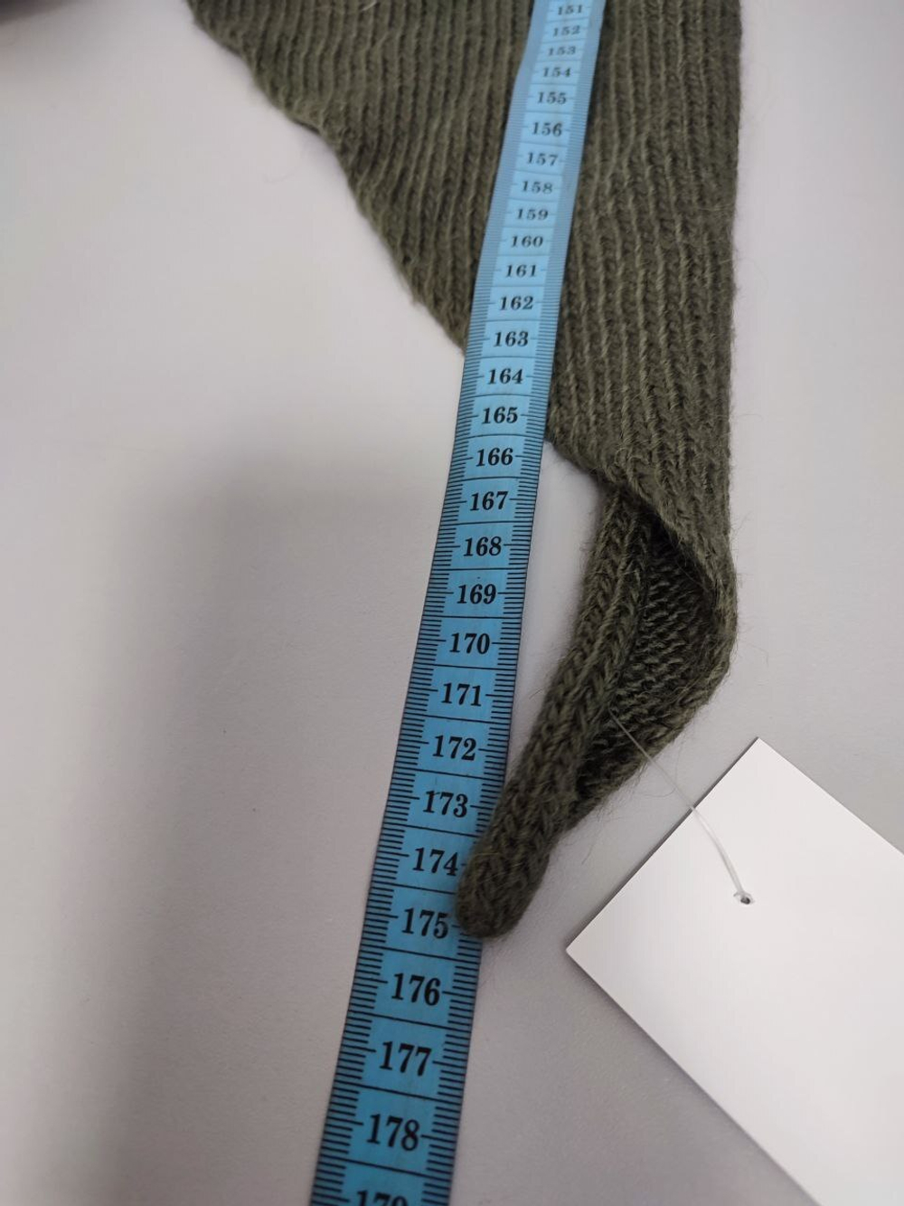 Палантин коричневый теплый