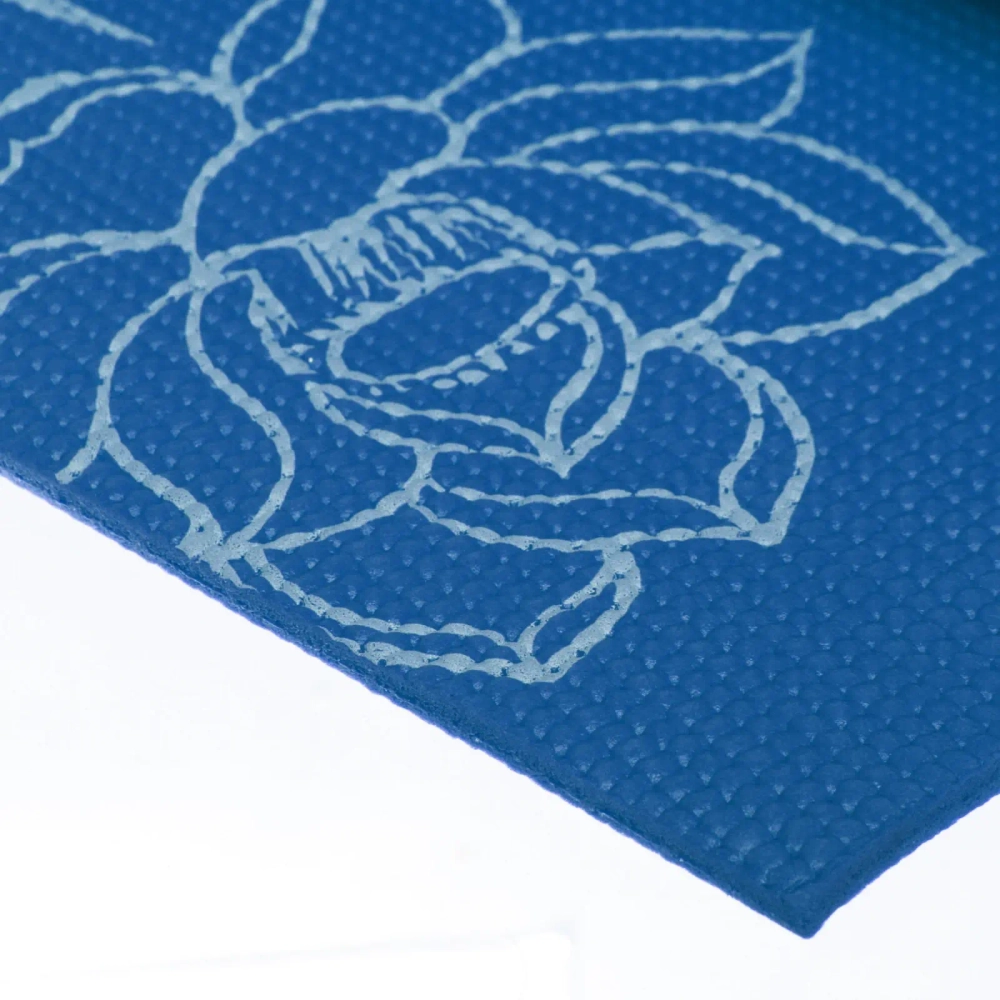 Коврик для йоги 6 мм 173х61 см «Цветущий сад» PVC, микс цветов