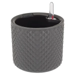 Кашпо ФАСЕТ D150мм с вставкой и с автополивом Графитовый (комплект 12 шт)