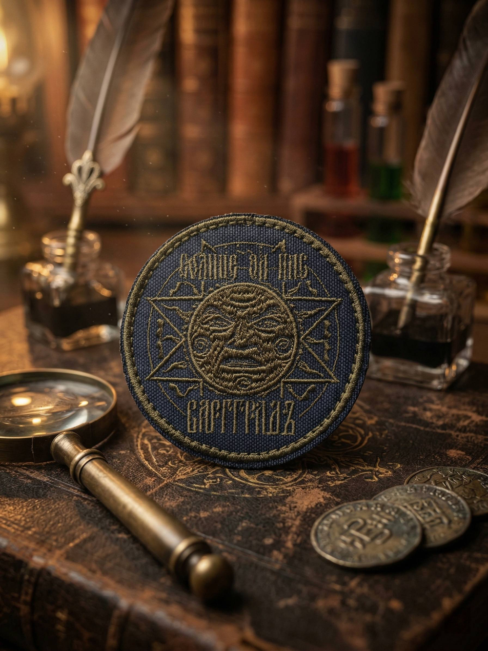 Шеврон Варгградъ "Солнце за нас-2" хаки круглый на велкро