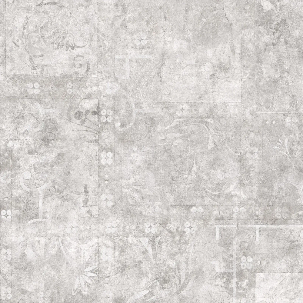 Керамогранит Alma Ceramica GFU6060BTP17R Beton Pro 60x60 серый глазурованный матовый / противоскользящий / карвинг под бетон / с орнаментом