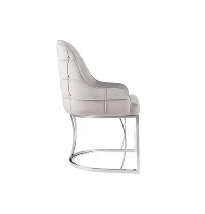 Полукресло Фрида, серый, серебро