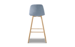 Барный стул 350B голубой/дерево