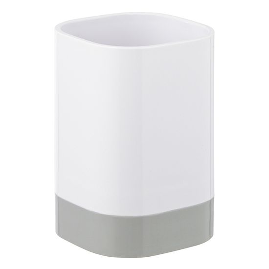 Стакан для зубных щеток tyer, 470 мл, белый/серый