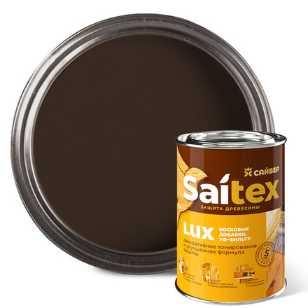 SAITEX LUX  ДЗС с воском и УФ-фильтром (глянцевый)  Палисандр  1л (Сайвер)