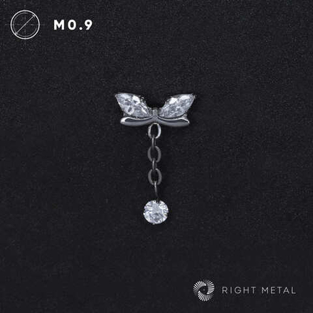 Pendant Wings Chain Long Crystal