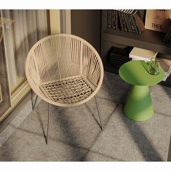 Столик кофейный Marius, Ø50 см, зеленый