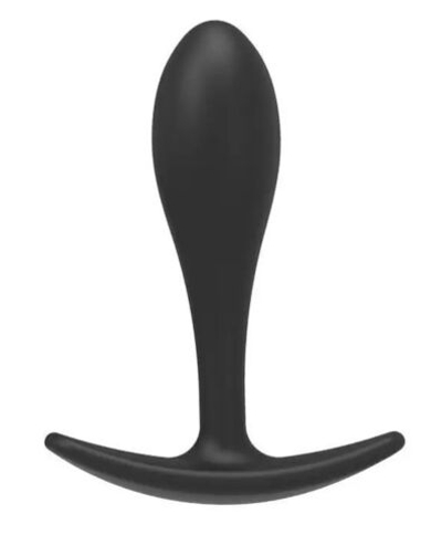 Черная силиконовая пробка-якорь размера L - 11,1 см.