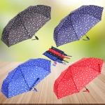 Зонт женский полуавтомат «Капли дождя», микс 6 цветов, 8 спиц, d-100см, длина в слож. виде 30см