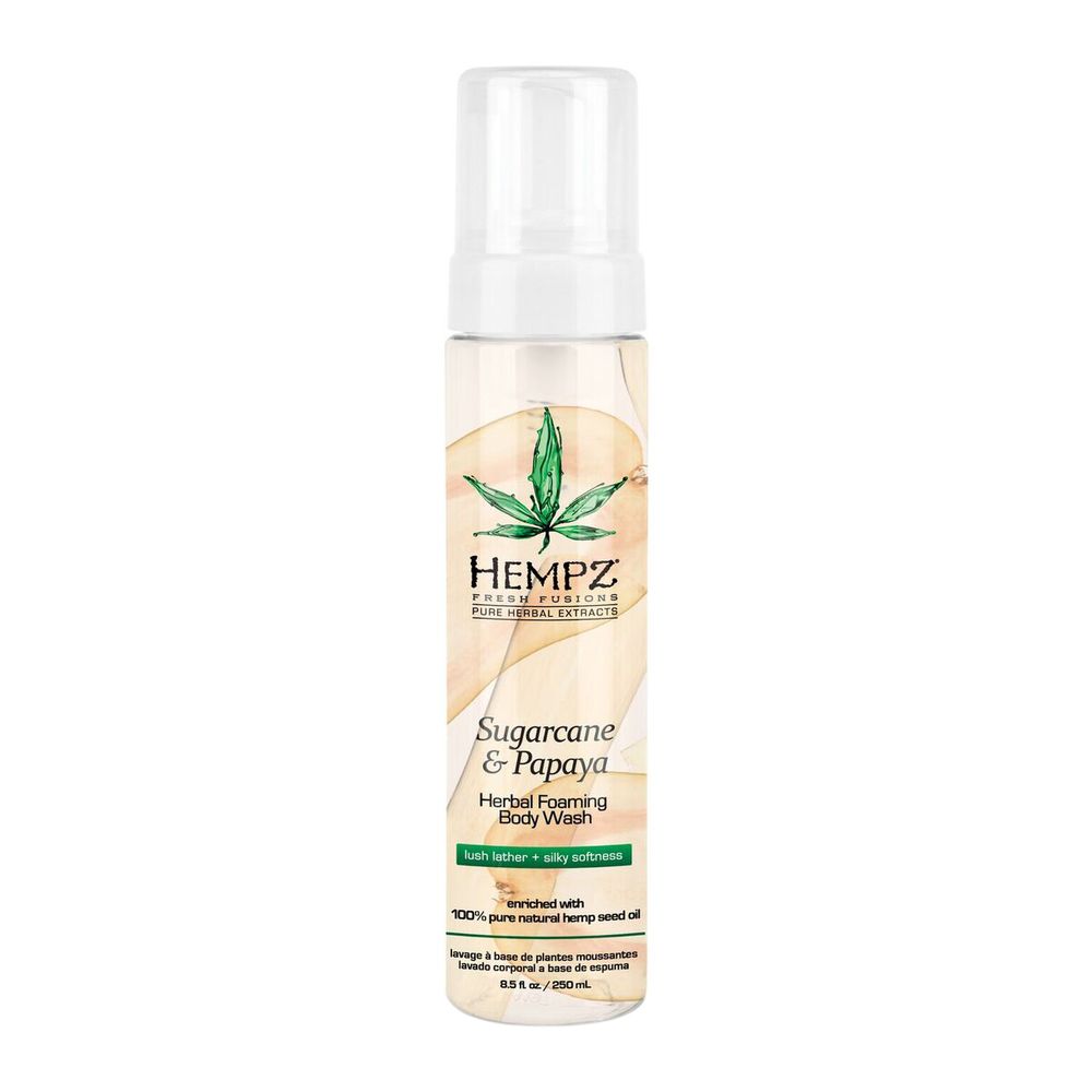 Гель-мусс для душа HEMPZ Sugarcane &amp; Papaya Herbal Foaming Body Wash 250 мл