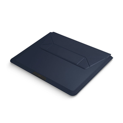 Чехол Uniq Oslo V.2 PU leather Magnetic Laptop sleeve/foldable stand Jet для ноутбуков 14" Navy Blue (OSLO(14)-NAVYBLUE)