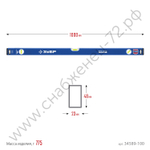 ЗУБР ПРО-М, 1000 мм, усиленный магнитный уровень, Профессионал (34589-100)