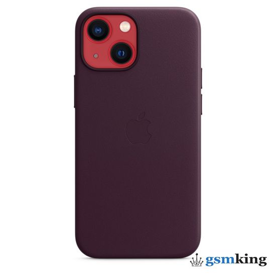Apple Leather Case with MagSafe iPhone 13 Mini Dark Cherry «Тёмная вишня» MM0G3ZE/A