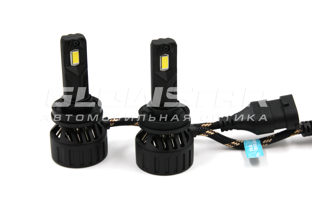 Cветодиодные лампы H8/H9/H11/H16 Sariti F8 с вентилятором, 12V, 40W, 5500K (комплект, 2шт)