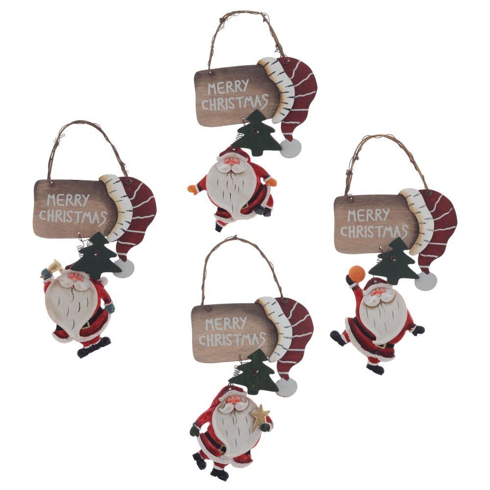 GAEM Изделие декоративное подвесное "Дед Мороз", L12,5 W2,5 H21 см, 4в.