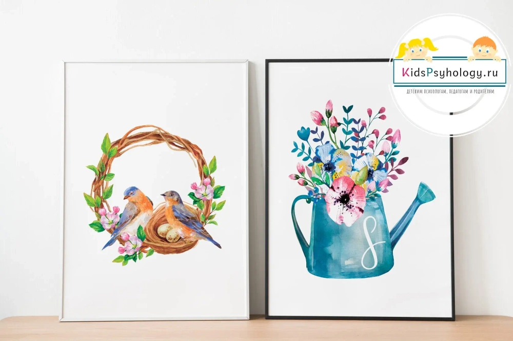 Коллекция из 6 весенних постеров