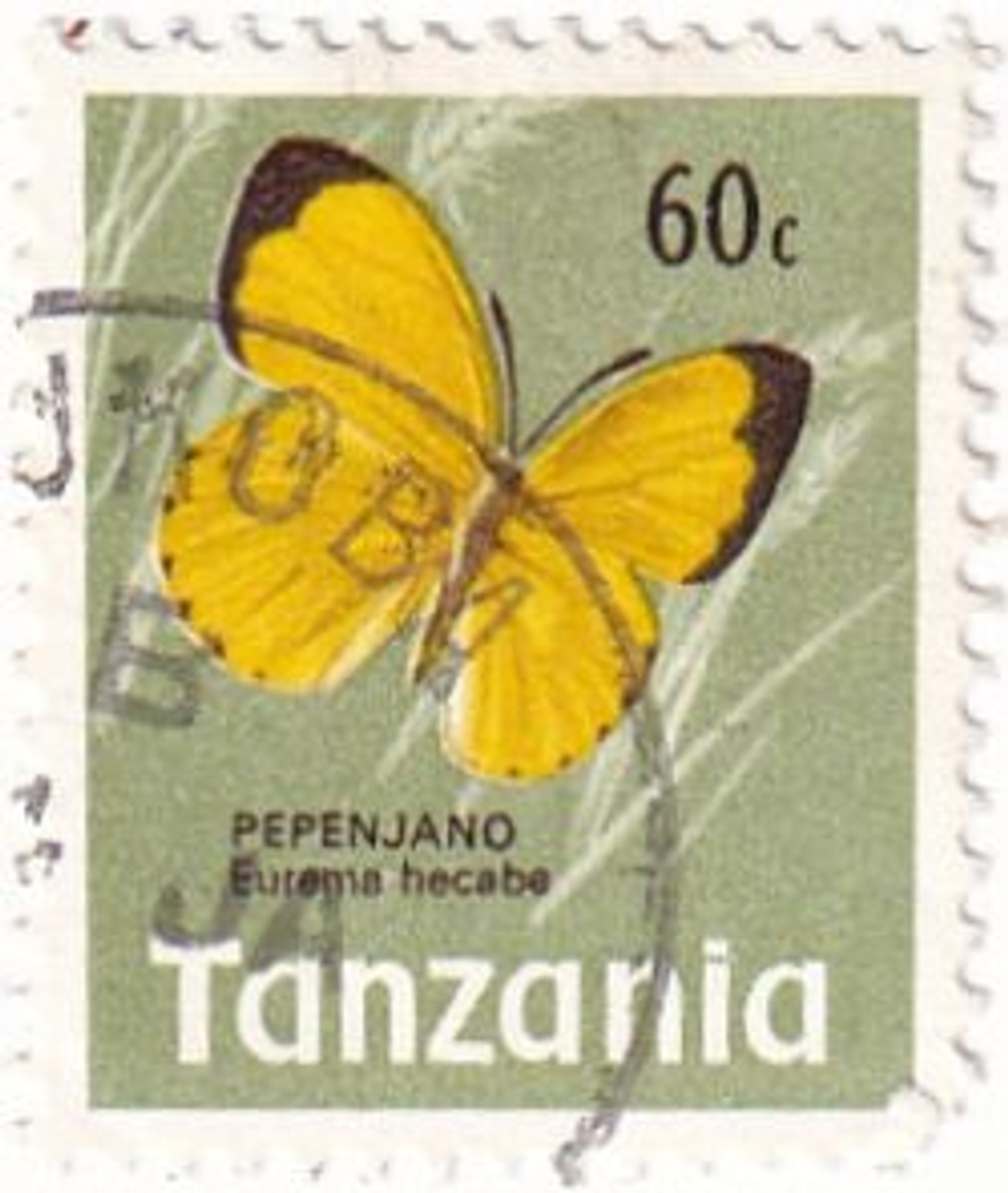 23 почтовых марки, Танзания, 1960-1970-е годы, Бабочки и рыбы