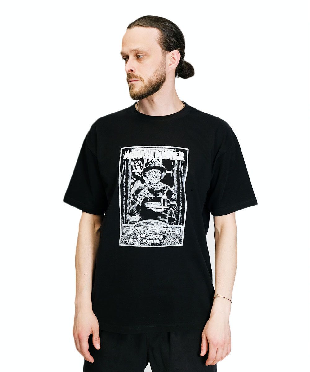 Купить Футболка Hardlunch оверсайз Freddy черная Футболка Hardlunch оверсайз Freddy черная