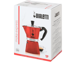 Гейзерная кофеварка Bialetti Moka Express Red 6 порций