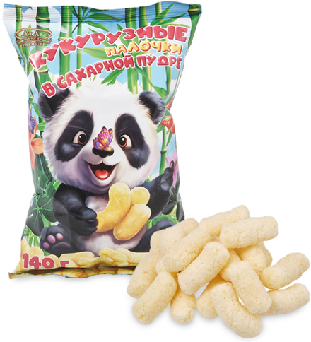 AT-112 Кукурузные палочки в сахарной пудре 140 гр